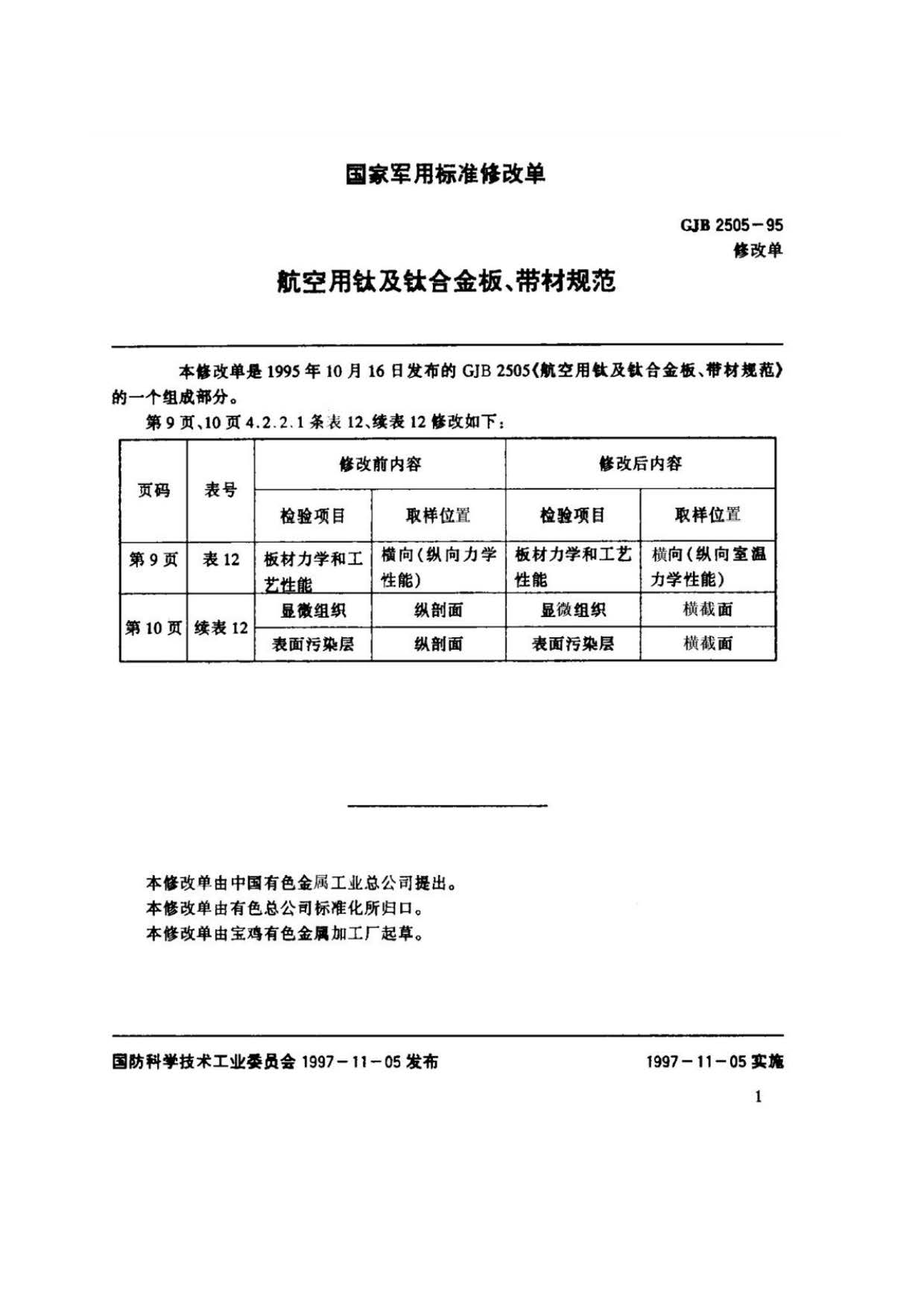 航空用鈦及鈦合金板、帶材規(guī)范